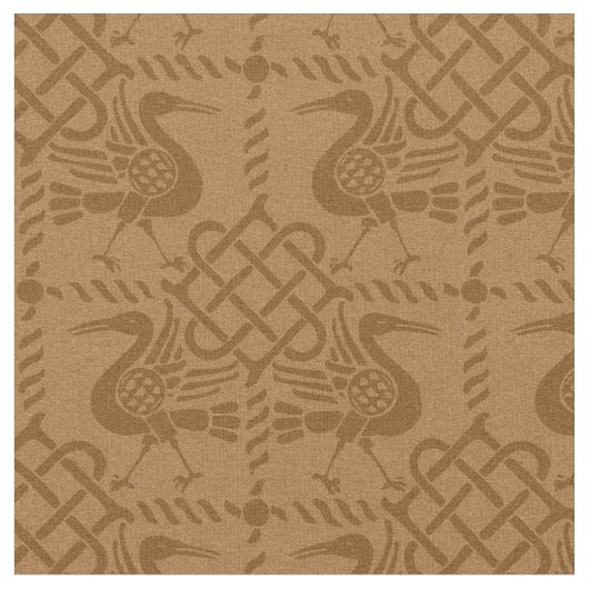 Vögel und Knochen mit gotischer Wiederbelebung Stoff (Nahaufnahme)