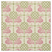 Vögel und Knochen mit gotischer Wiederbelebung Stoff (Muster)