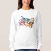 Vogel und Kristalle Sweatshirt (Vorderseite)