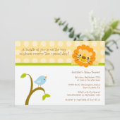 Vogel- und Löwendusche für Punkte Einladung (Stehend Vorderseite)