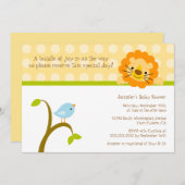 Vogel- und Löwendusche für Punkte Einladung (Vorne/Hinten)