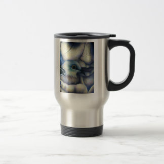Vogel-und Mädchen-Reise-Tasse Reisebecher