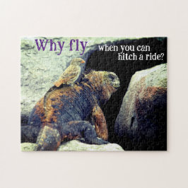 Vogel und Marine Iguana Puzzle