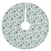 Vögel und Moughs Holiday Motif Polyester Weihnachtsbaumdecke (Vorderseite)