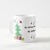 Vögel und musikalische Hinweise Kaffeetasse (Vorderseite Links)