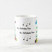 Vögel und musikalische Hinweise Kaffeetasse (Mittel)