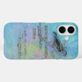 Vogel- und Musikdesign in Aquarell Case-Mate iPhone Hülle (Rückseite (Horizontal))