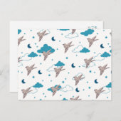 Vogel und Nachtfairy Dream Postkarte (Vorne/Hinten)