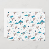 Vogel und Nachtfairy Dream Postkarte (Vorne/Hinten)