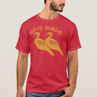 Vögel und Naturliebhaber Vintager Darter Rette Vög T-Shirt