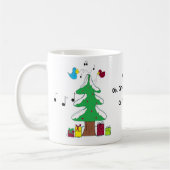 Vögel und Noten Kaffeetasse (Links)
