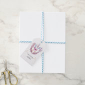 Vögel und Pflanzen  Geschenkanhänger (Mit Garn)