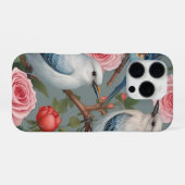 Vögel und Rose iPhone 16 Pro Fall Hülle (Rückseite (Horizontal))