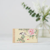 Vogel und Rosen Imao Keinen ukiyo-e Blumen Japan Visitenkarte (Stehend Vorderseite)