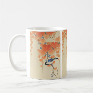 Vogel und rote Efeu von Ohara Koson Kaffeetasse