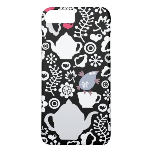 Vogel- und Schalenmuster Case-Mate iPhone Hülle (Rückseite)