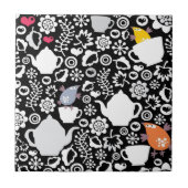 Vogel- und Schalenmuster Fliese (Vorderseite)