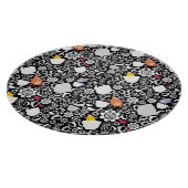 Vogel- und Schalenmuster Schneidebrett (Ecke)