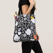 Vogel- und Schalenmuster Tasche (Von Nahem)