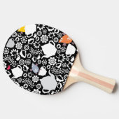 Vogel- und Schalenmuster Tischtennis Schläger (Seitenansicht)