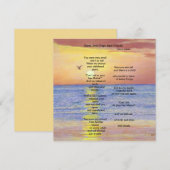 VÖGEL UND SCHIFFE UND SCHLIESSUNGEN DANKESKARTE (Vorne/Hinten)