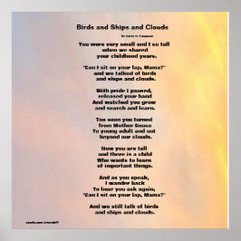 "VÖGEL UND SCHIFFE UND SCHLIESSUNGEN FAMILIENPOSTE POSTER