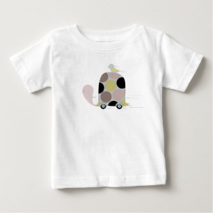 Vogel- und Schildkrötenwagen Baby T-shirt