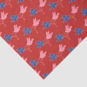 Vögel und Schlüssel Seidenpapier (Ausschnitt)