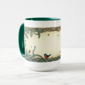Vogel und Schmetterling Tasse (Vorderseite Links)