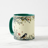 Vogel und Schmetterling Tasse (Vorderseite Links)