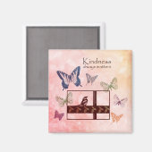 Vögel und Schmetterlinge Magnet (Vorderseite/Rückseite)