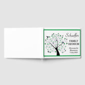 Vögel und Schmetterlinge Moderner Familienbaum Gästebuch (Voll)