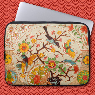 Vögel und Schmetterlinge Neoprene Laptop Hülle Laptopschutzhülle