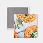 Vögel und Schmetterlinge Nr. 3 Magnet (Vorderseite/Rückseite)