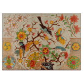 Vögel und Schmetterlinge Schneidebrett (Vorderseite)