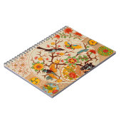 Vögel und Schmetterlinge Spiral Foto Notebook Notizblock (Linke Seite)