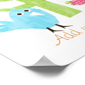 Vögel und Schmetterlinge, Wandkunst Poster (Ecke)