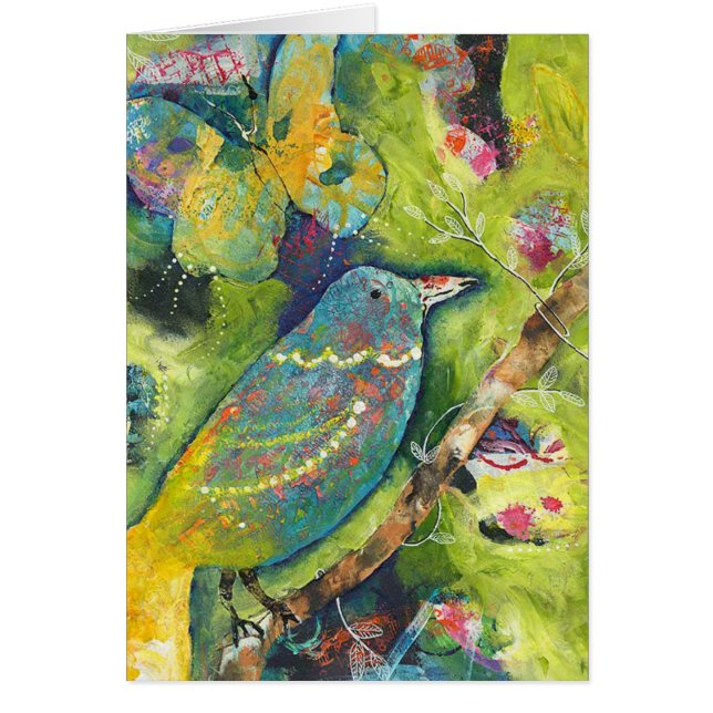 Vogel-und Schmetterlings-Karte (Vorne)