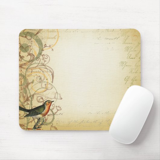 Vogel-und Schmetterlings-Strudel extravagant Mousepad (Mit Mouse)