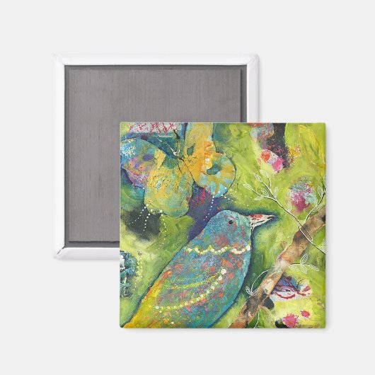 Vogel- und Schmetterlingsmagnet Magnet (Vorderseite/Rückseite)