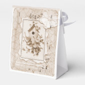 Vögel und Shabby Chic Geschenkschachtel (Rückseite)