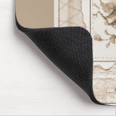 Vögel und Shabby Chic Mousepad (Ecke)