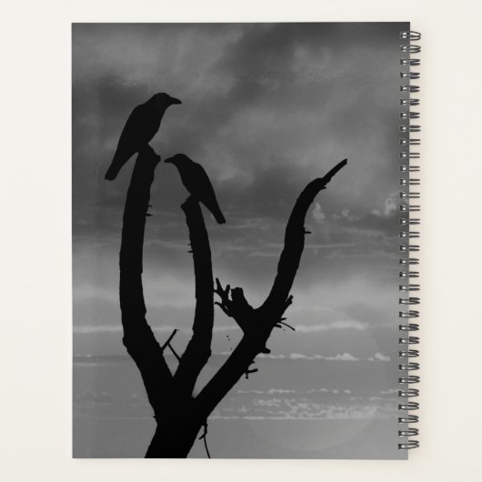 Vögel und Sonnenuntergänge Planer (Rückseite)