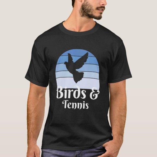 Vögel und Tennis T-Shirt (Vorderseite)