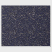 Vögel und Trauben Geschenkpapier (Flach)