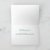 Vögel und Vintag geklappte Weihnachtskarte Feiertagskarte (Innenseite)