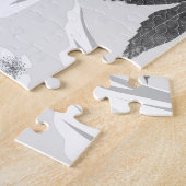 Vögel und weiße Blume. Puzzle (Seite)