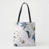 Vögel und weiße Blume. Tasche (Vorderseite)