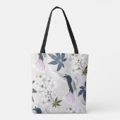 Vögel und weiße Blume. Tasche (Rückseite)