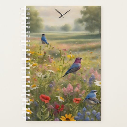 Vögel und Wildblumen im Land Planer (Vorderseite)